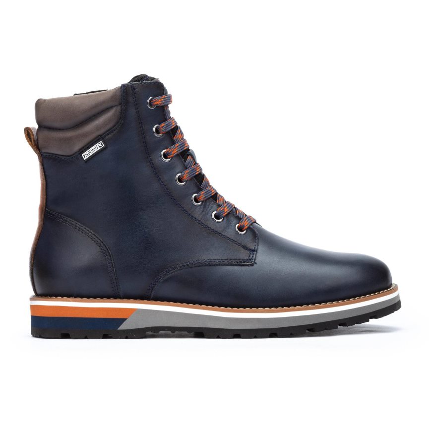 Men\'s Pikolinos PIRINEOS Ankle Boots Blue | NZ Q2Q7091